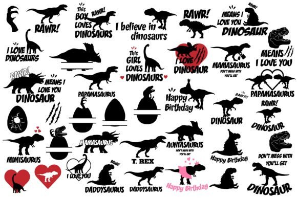Dinosaur Bundle Humor SVG Review