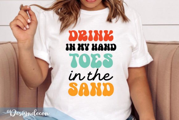 Drink Toes Sand Funny Summer Retro Svg Graphics and Crafts
