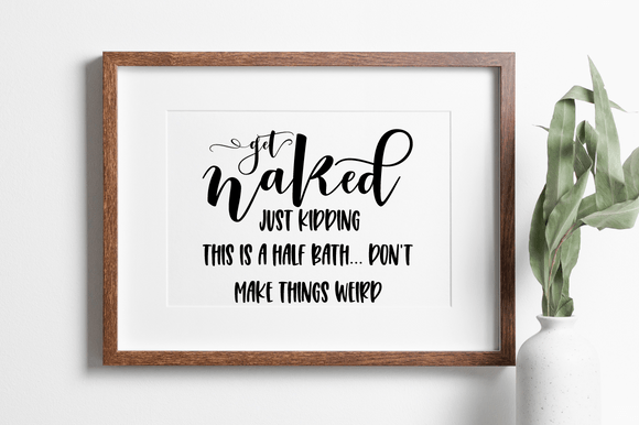 Funny Bathroom Sign SVG, Bathroom Sign Graphics and Crafts