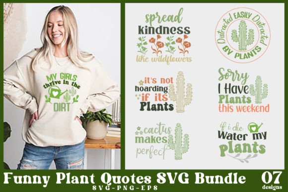 Funny Plant Quotes SVG Bundle: Graphics and Crafts Review