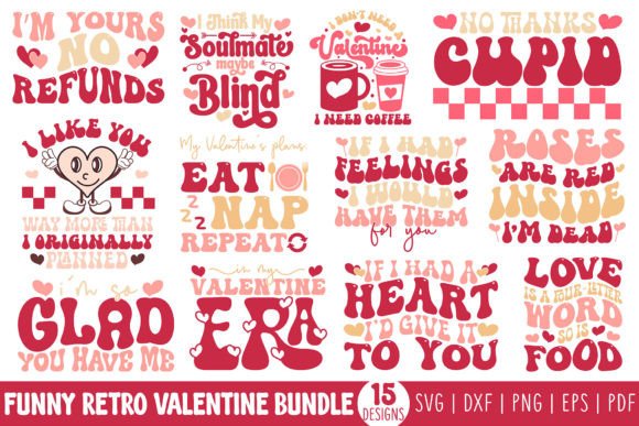 Funny Retro Valentine SVG Bundle Graphics and Crafts Review