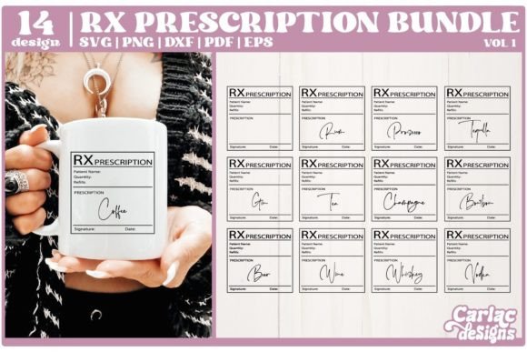 Funny RX Prescription SVG Bundle