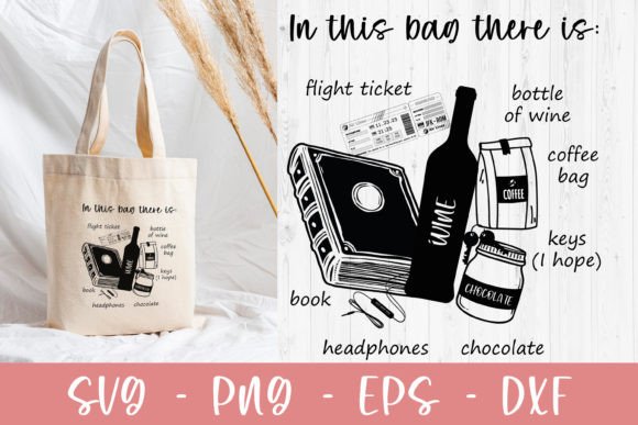Funny Tote Bag Svg for Woman Graphics and Crafts