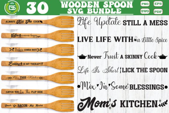 Wooden Spoon SVG Bundle, Funny Spoon Han Graphics and Crafts